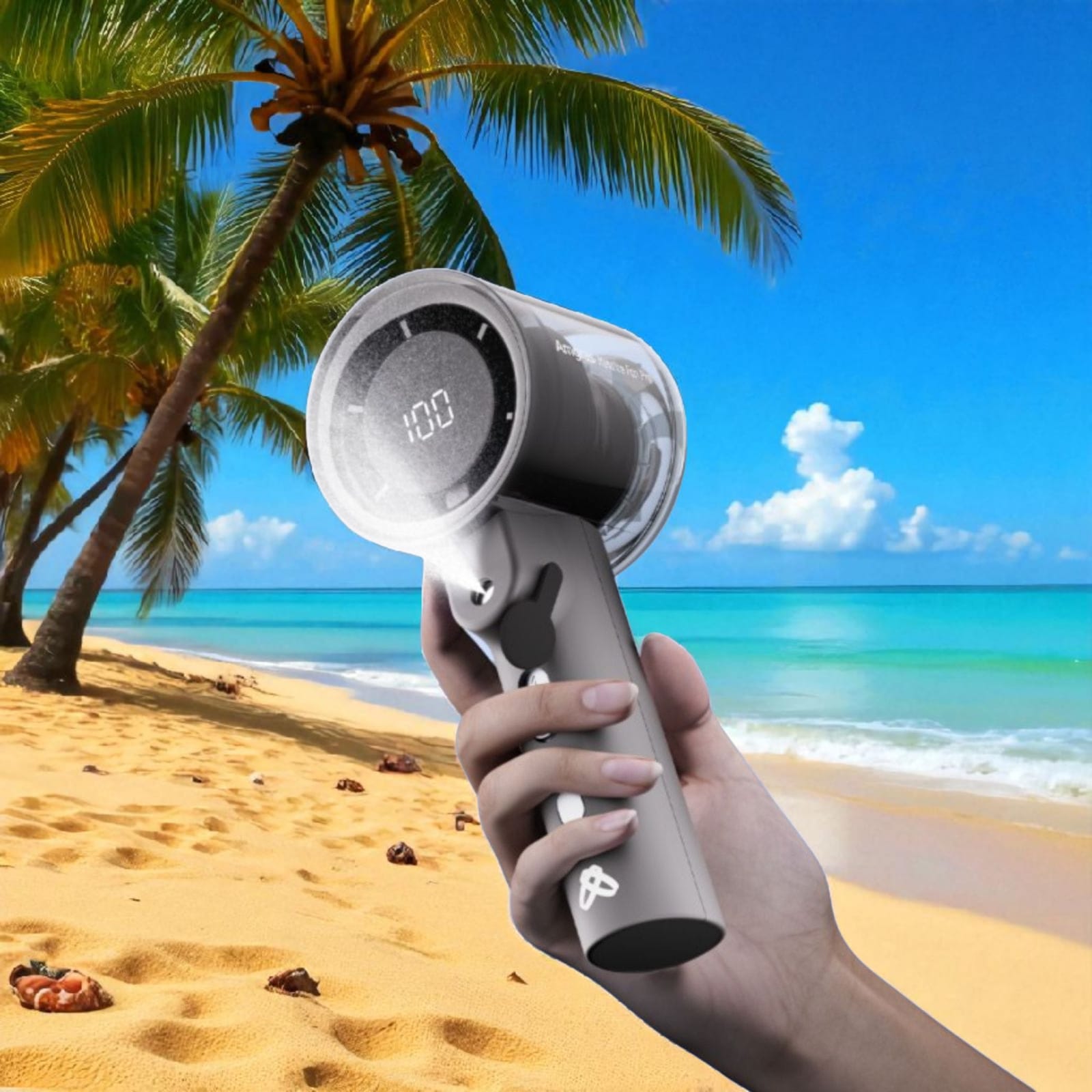 Handheld Mist Fan With Water Humidifier Cooler Rechargeable with Ultra Large capacity battery 6-30h